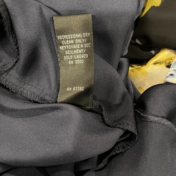 Jill Stuart Navy Floral Maxi Dress Gown size 10 - Picture 9 of 13